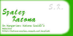 szalez katona business card